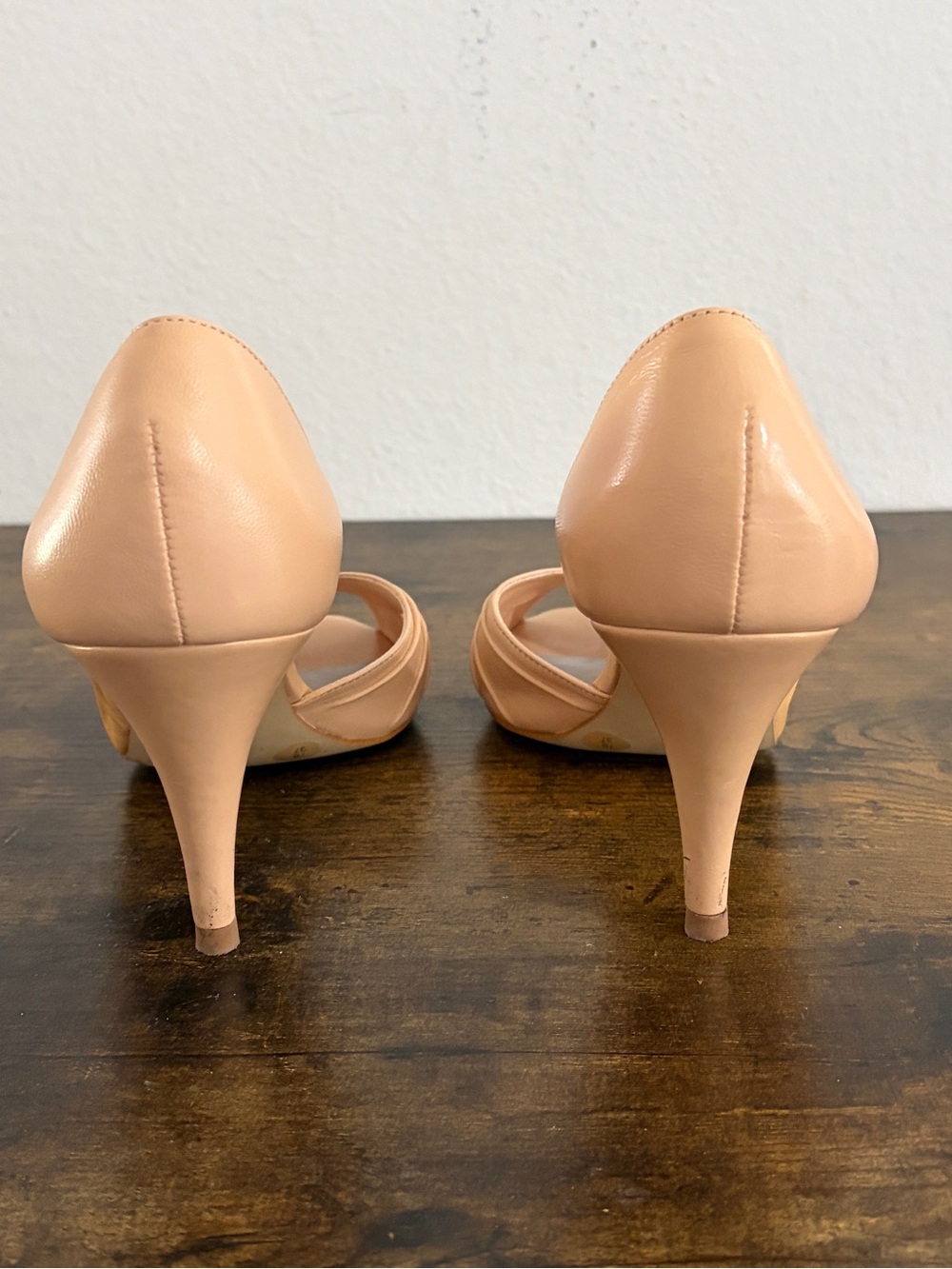 BCBGirls Tan Open Toe Heels | Size 7 | 3" Heels - Picture 7 of 13